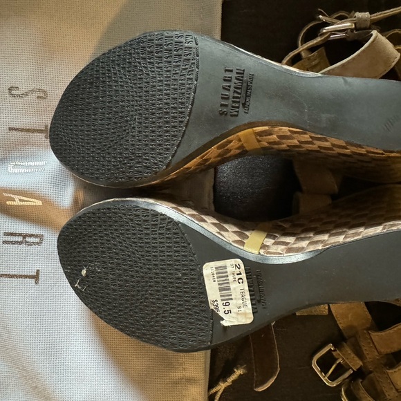 Stuart Weitzman High End Desighner wedges. NEVER WORN. - Picture 3 of 3